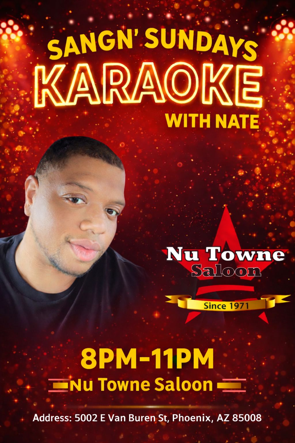 Karaoke - Nu Towne Saloon poster